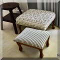F39. Stool and ottomans. 